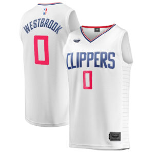Russell Westbrook LA Clippers CJP Women's 2021/22 Fast Break Player Jersey - Association Edition - White