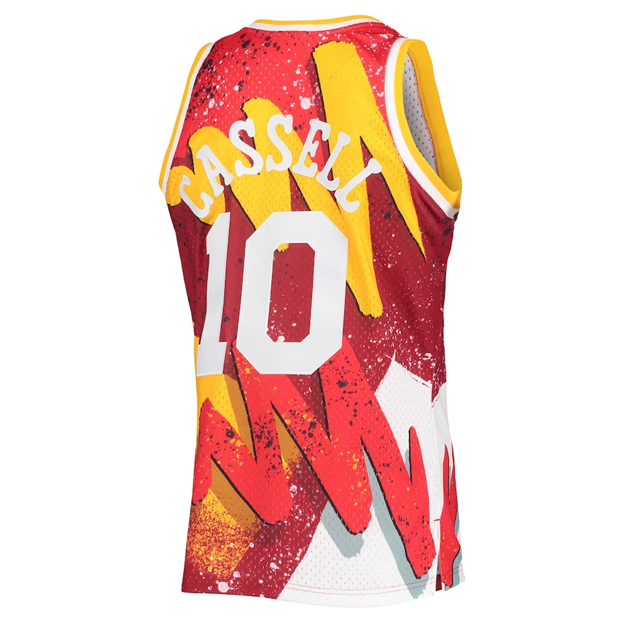 Sam Cassell Houston Rockets Mitchell & Ness Hardwood Classics 1993-94 Hyper Hoops Swingman Jersey - Red bck