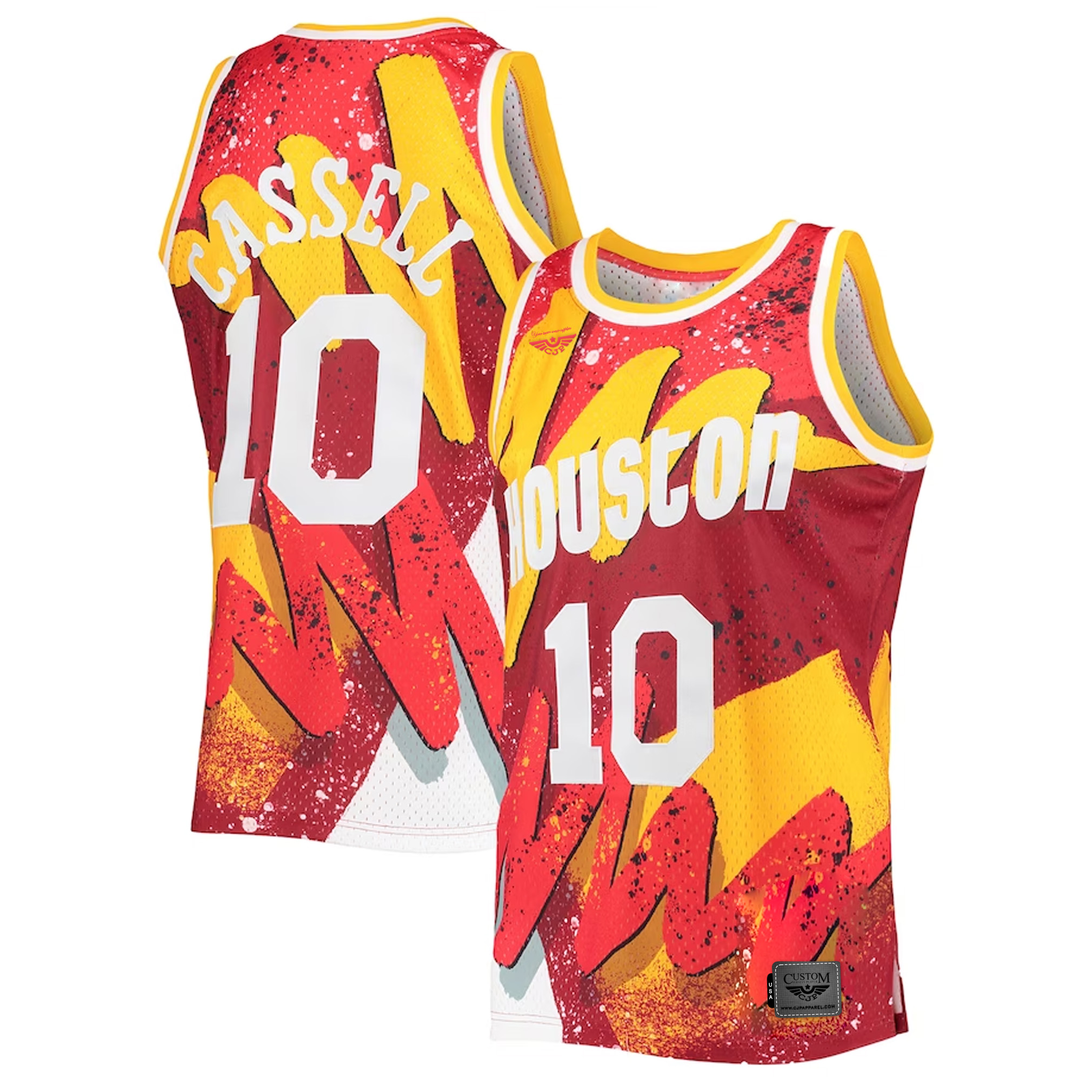 Sam Cassell Houston Rockets Mitchell & Ness Hardwood Classics 1993-94 Hyper Hoops Swingman Jersey - Red both