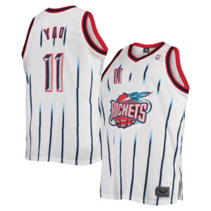 Yao Ming Houston Rockets CJP Big & Tall Hardwood Classics Swingman Jersey - White