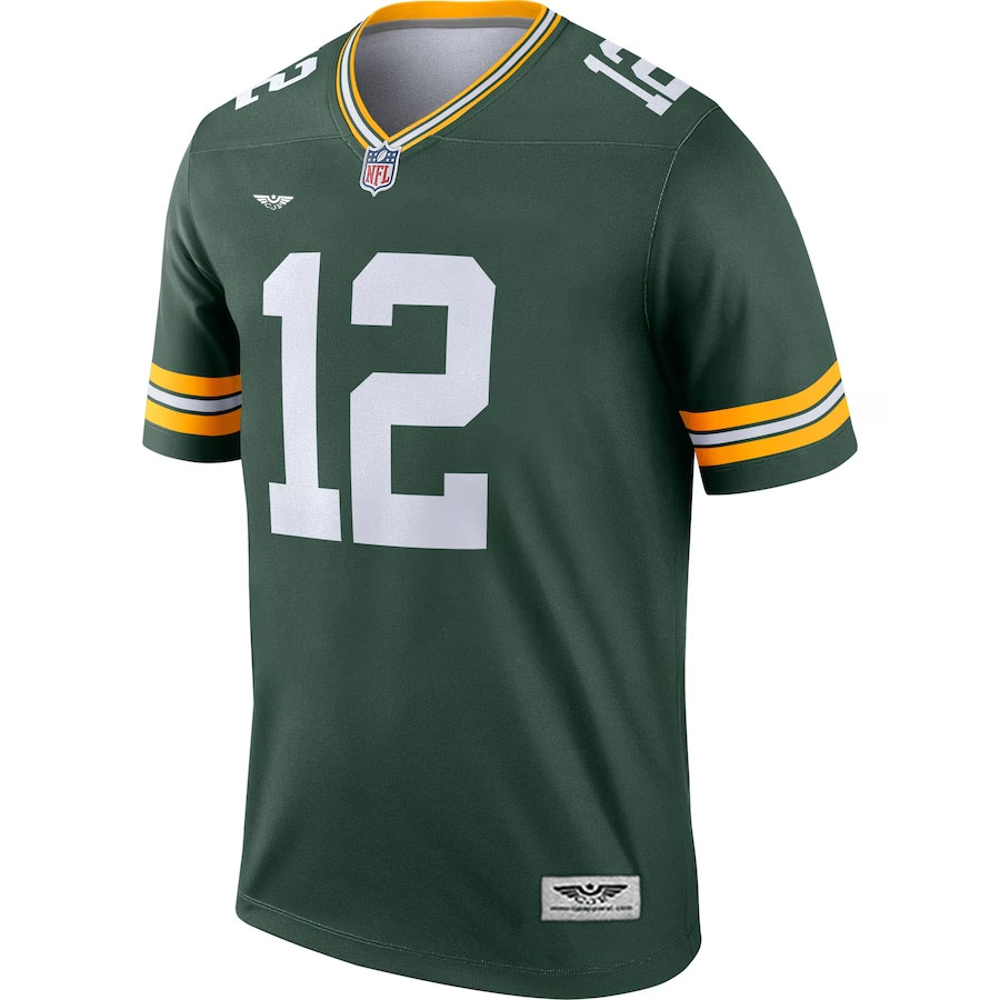 Aaron-Rodgers-Green-Bay-Packers-CJP-Apparel-Legend-Jersey---Green.Furent-Viwe