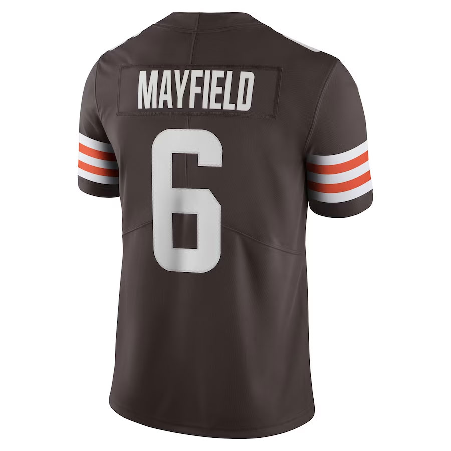 Baker-Mayfield-Cleveland-Browns-CJP-Apparel-Vapor-Limited-Player-Jersey---Brown.Back-Viwe