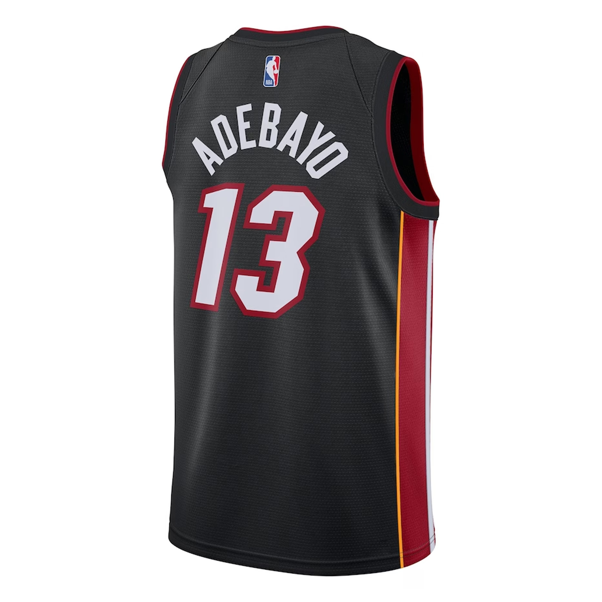 Bam Adebayo Miami Heat CJP APPAREL Unisex Swingman Jersey - Icon Edition - Black bck