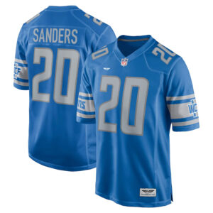 Barry Sanders Detroit Lions CJP Apparel Game Retired Player Jersey - Blue