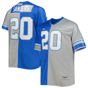 Barry Sanders Detroit Lions CJP Apparel Big & Tall Split Legacy Retired Player  Jersey - BlueSilver