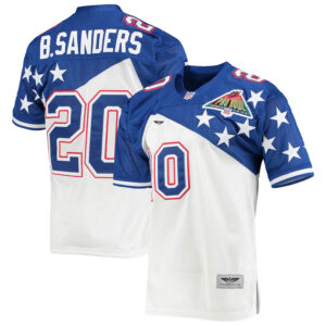 Barry Sanders NFC CJP Apparel 1994 Pro Bowl Pro Jersey - WhiteBlue