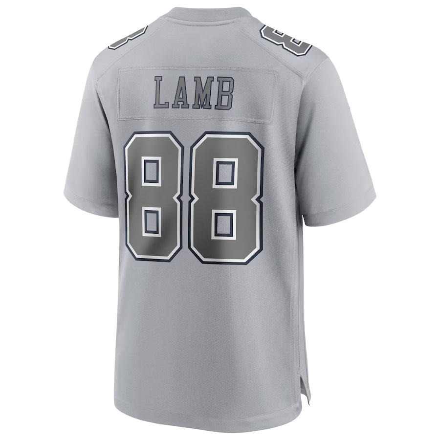 CeeDee-Lamb-Dallas-Cowboys-CJP-Apparel-Atmosphere-Fashion-Game-Jersey---Gray.Back-Viwe
