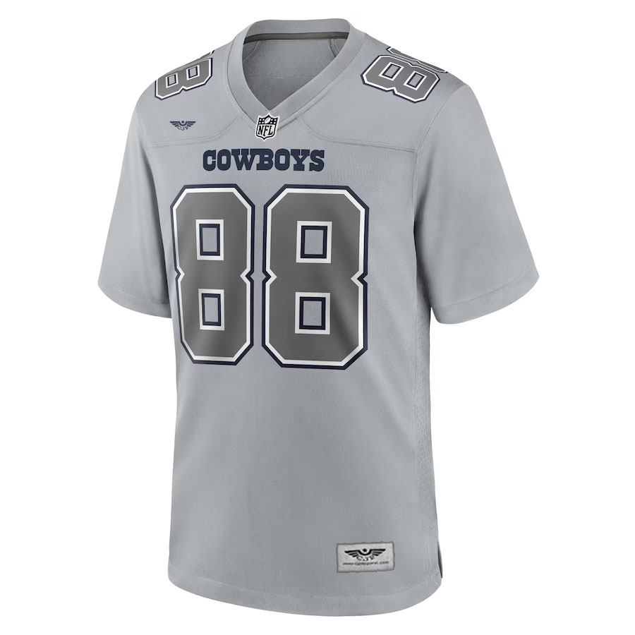 CeeDee-Lamb-Dallas-Cowboys-CJP-Apparel-Atmosphere-Fashion-Game-Jersey---Gray.Furent-Viwe