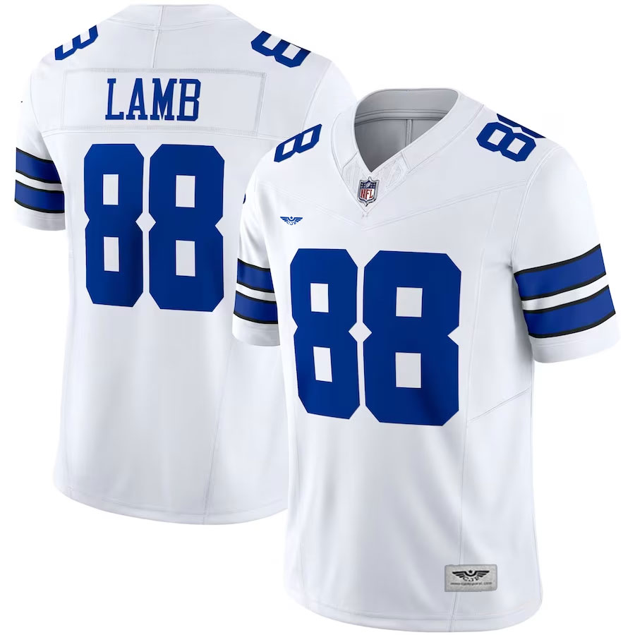 CeeDee-Lamb-Dallas-Cowboys-CJP-Apparel-Vapor-F.U.S.E.-Limited-Jersey---White