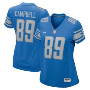 Dan Campbell Detroit Lions CJP Apparel Women's Retired Player Game Jersey - Blue