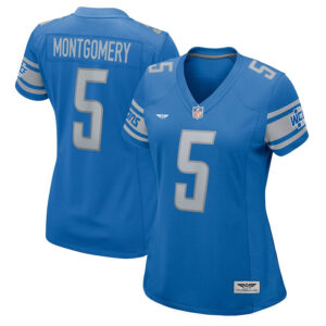David Montgomery Detroit Lions CJP Apparel Women's Game Player Jersey - Blue