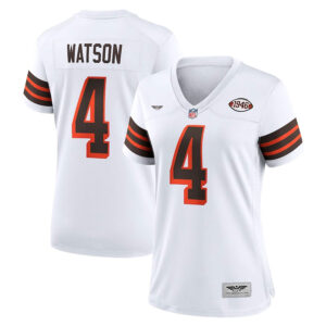 Deshaun Watson Cleveland Browns CJP Apparel Women's Player Jersey - White