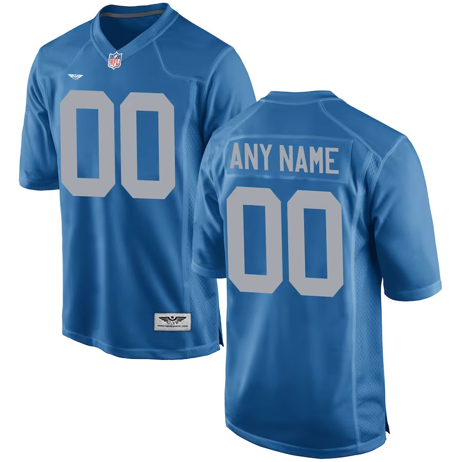 Detroit-Lions-CJP-Apparel-Throwback-Custom-Game-Jersey---Blue