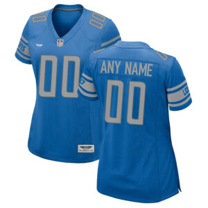 Detroit Lions CJP Apparel Women's Custom Game Jersey - Blue