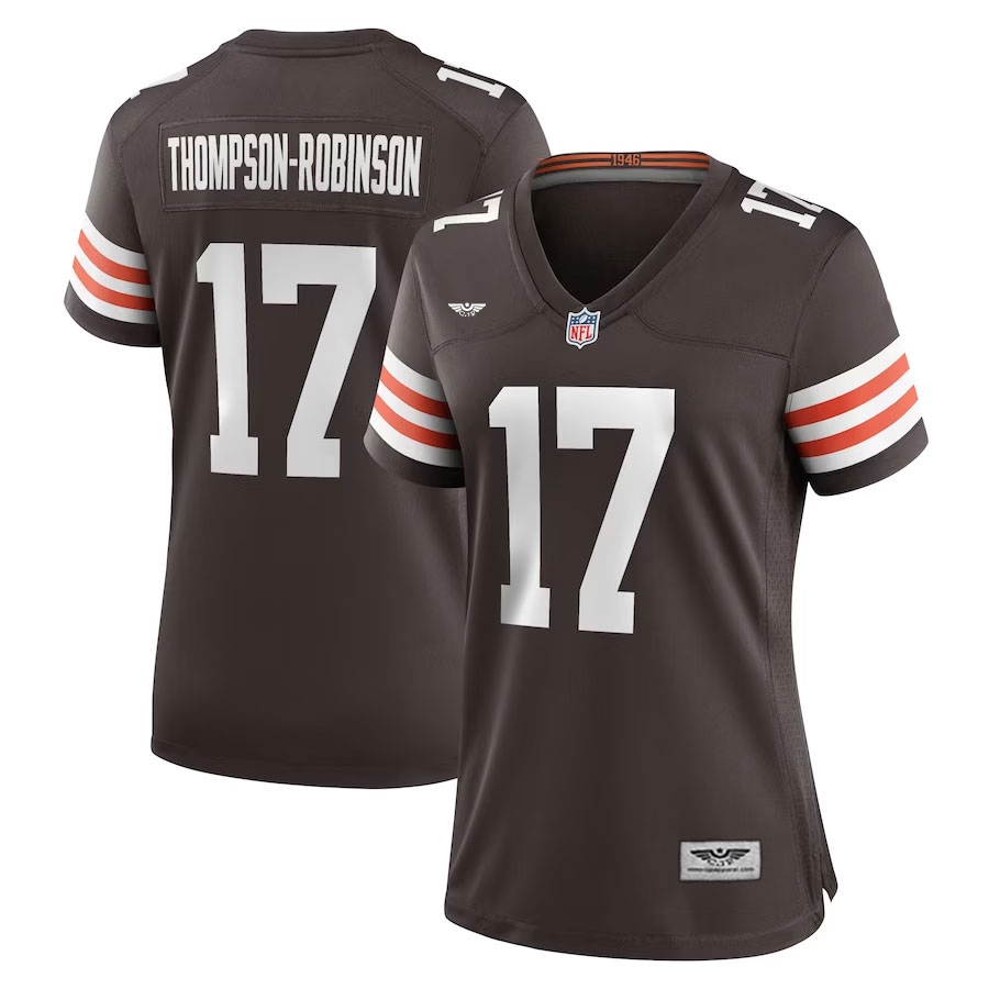 Dorian-Thompson-Robinson-Cleveland-Browns-CJP-Apparel-Women's-Team-Game-Jersey---Brown