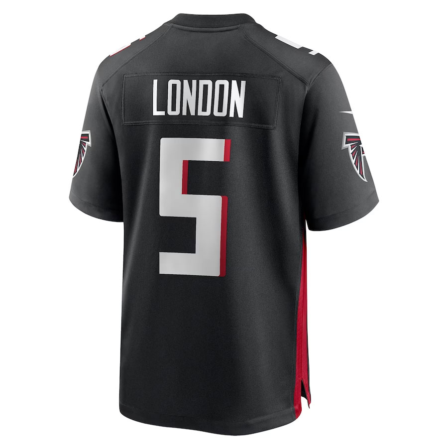 Drake-London-Atlanta-Falcons-CJP-Apparel-Player-Game-Jersey---Black-Back-Viwe