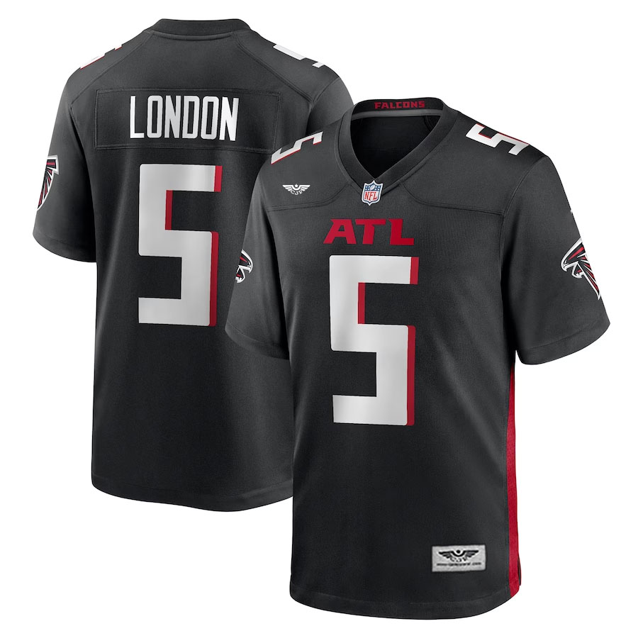 Drake-London-Atlanta-Falcons-CJP-Apparel-Player-Game-Jersey---Black