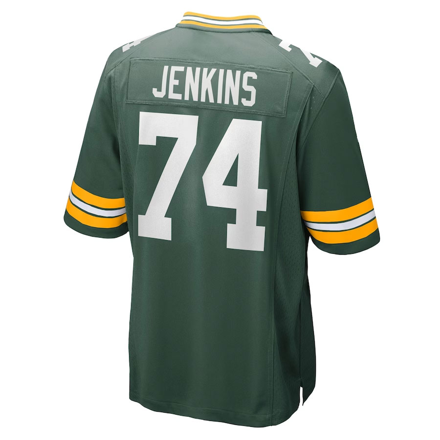 Elgton-Jenkins-Green-Bay-Packers-CJP-Apparel-Game-Jersey---Green.Back-Viwe