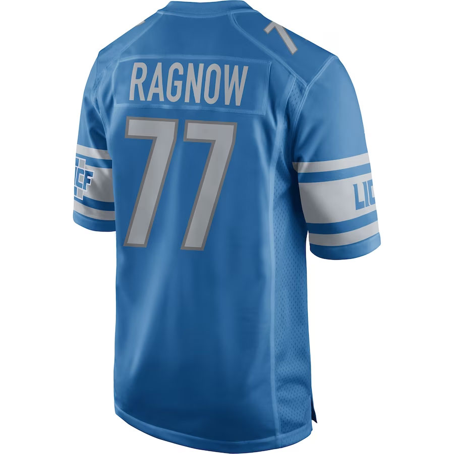 Frank-Ragnow-Detroit-Lions-CJP-Apparel-Game-Jersey---Blue.Back-Viwe