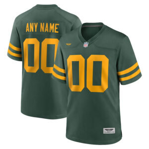 Green Bay Packers CJP Apparel Alternate Custom Jersey - Green