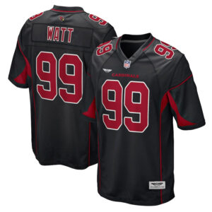 J.J. Watt Arizona Cardinals CJP Apparel 2nd Alternate Game Jersey - Black