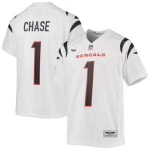 Ja'Marr Chase Cincinnati Bengals  CJP Apparel Game Jersey - White