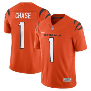 Ja'Marr Chase Cincinnati Bengals  CJP Apparel Vapor F.U.S.E. Limited Jersey - Orange