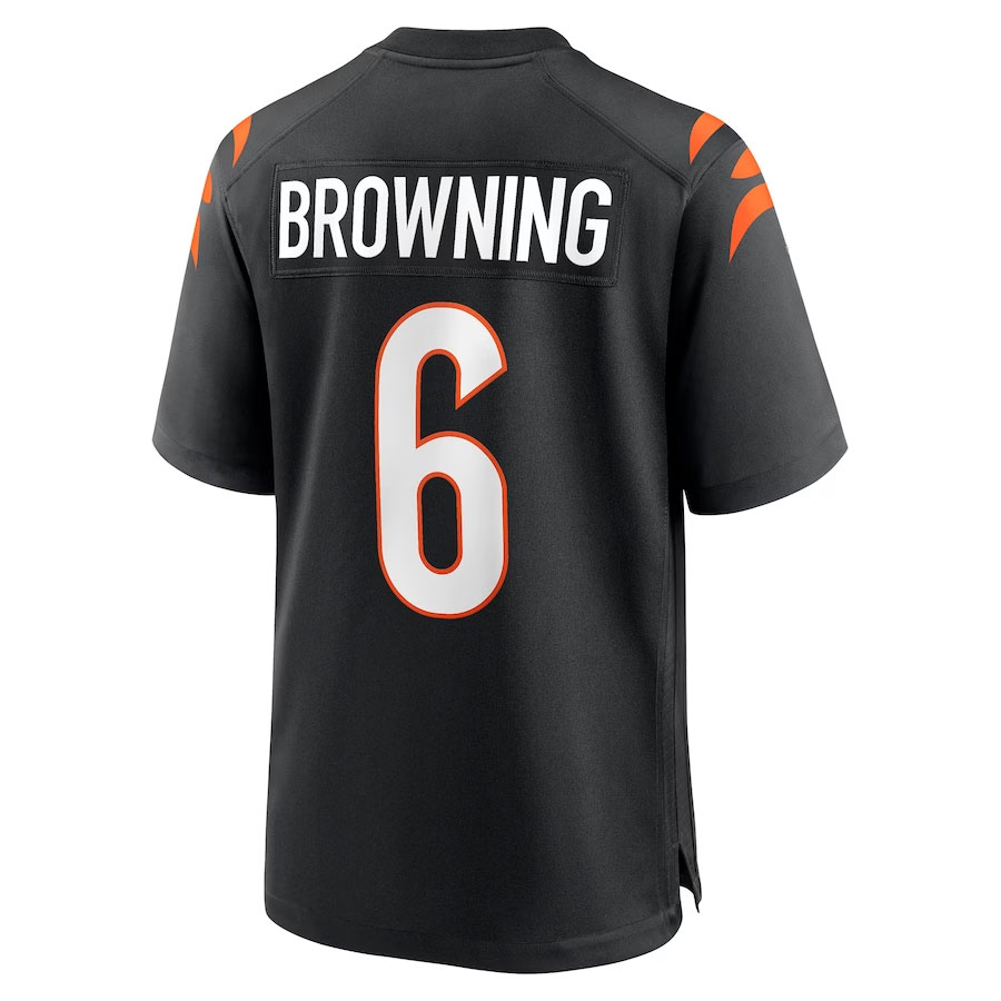 Jake-Browning-Cincinnati-Bengals-CJP-Apparel-Game-Jersey---Black.Back-Viwe