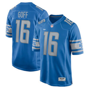 Jared Goff Detroit Lions CJP Apparel Player Game Jersey - Blue