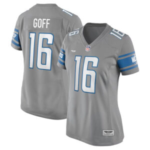 Jared Goff Detroit Lions CJP Apparel Women's Game Jersey - Silver