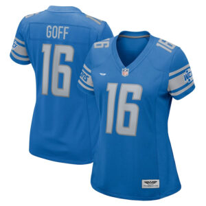 Jared Goff Detroit Lions CJP Apparel Women's Player Game Jersey - Blue