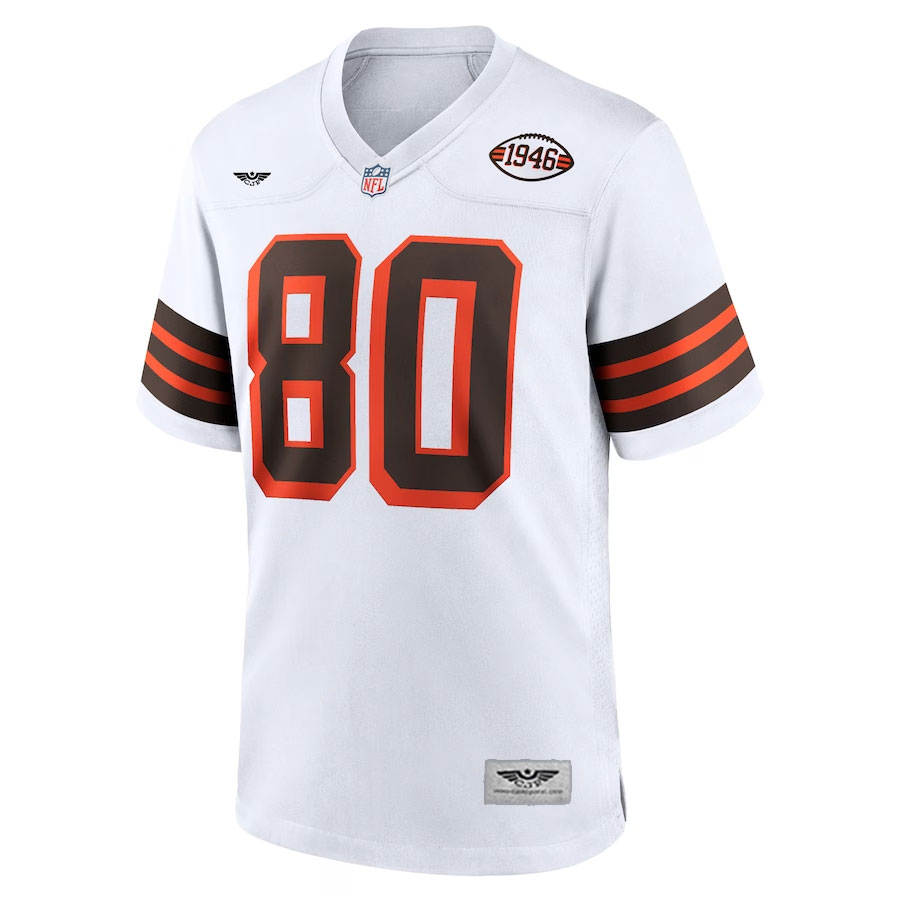 Jarvis-Landry-Cleveland-Browns-CJP-Apparel-1946-Collection-Alternate-Game-Jersey---White.Furent-Viwe
