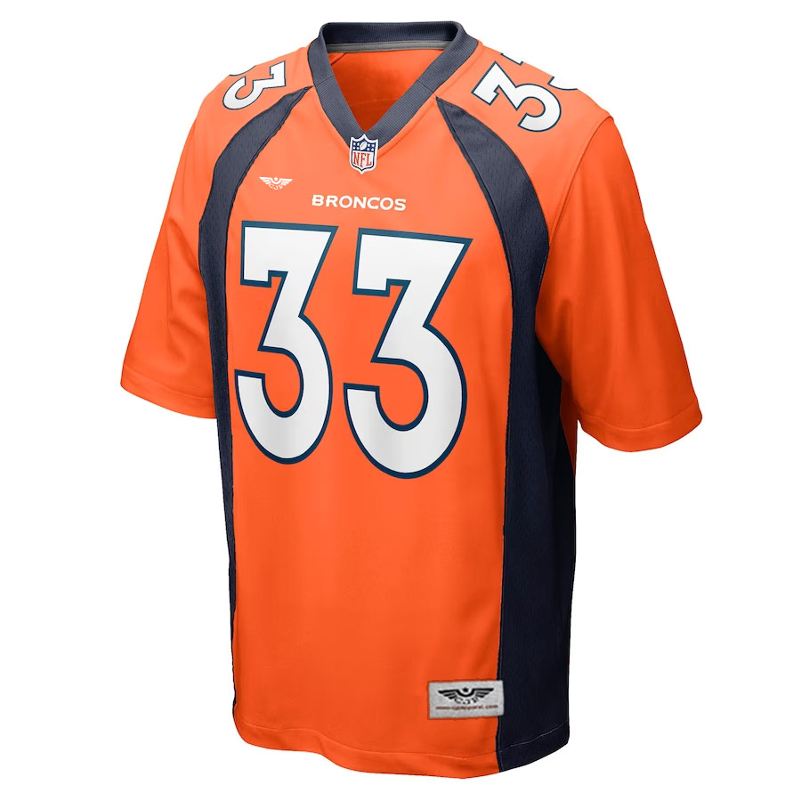 Javonte-Williams-Denver-Broncos-CJP-Apparel-Player-Game-Jersey---Orange.Furent-Viwe