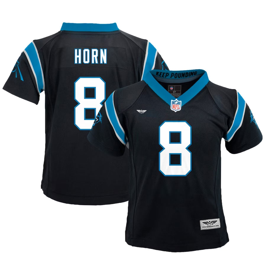 Jaycee-Horn-Carolina-Panthers-CJP-Apparel-Game-Jersey---Black