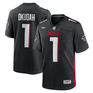 Jeff Okudah Atlanta Falcons CJP Apparel Game Player Jersey - Black