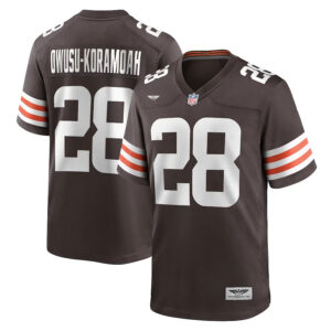 Jeremiah Owusu-Koramoah Cleveland Browns CJP Apparel Game Jersey - Brown