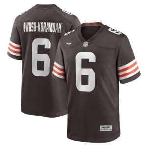 Jeremiah Owusu-Koramoah Cleveland Browns CJP Apparel Team Game Jersey - Brown