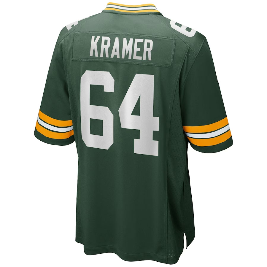 Jerry-Kramer-Green-Bay-Packers-CJP-Apparel-Game-Retired-Player-Jersey---Green.Back-Viwe