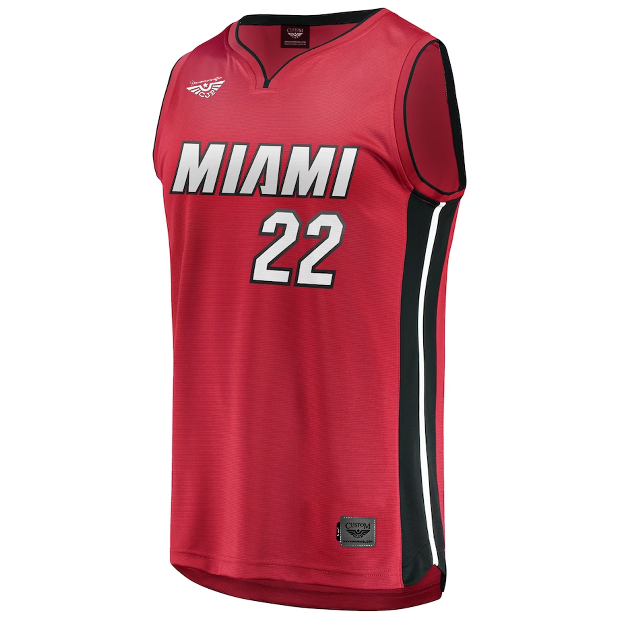 Jimmy Butler Miami Heat Fanatics Pro Fast Break New Jersey Red - Statement Edition front