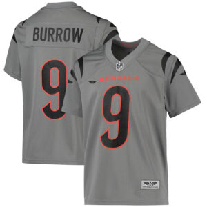 Joe Burrow Cincinnati Bengals  CJP Apparel Inverted Team Game Jersey - Gray