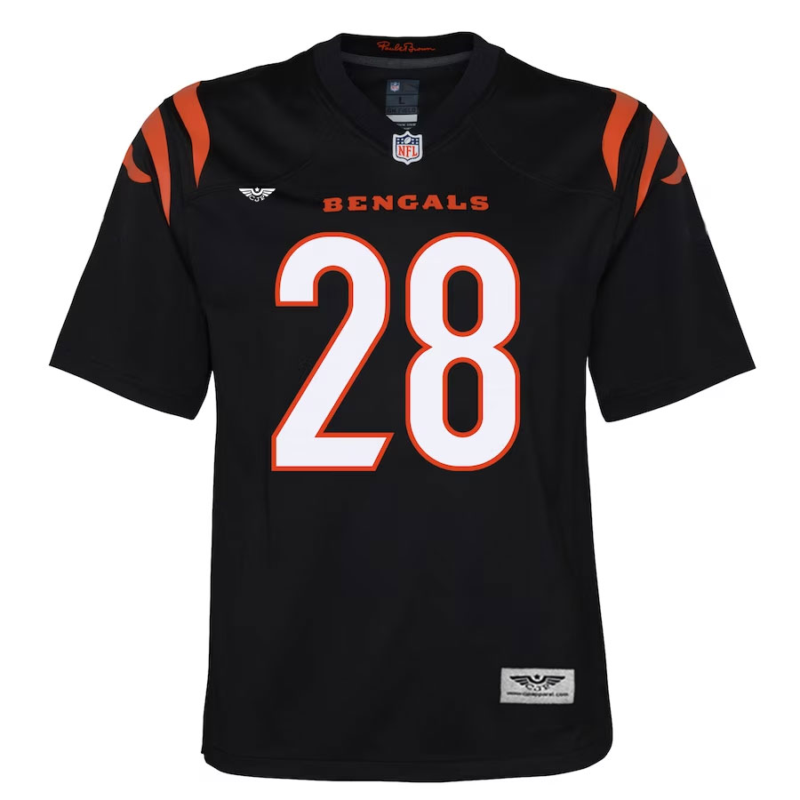Joe-Mixon-Cincinnati-Bengals-CJP-Apparel-Game-Jersey---Black.Furent-Viwe