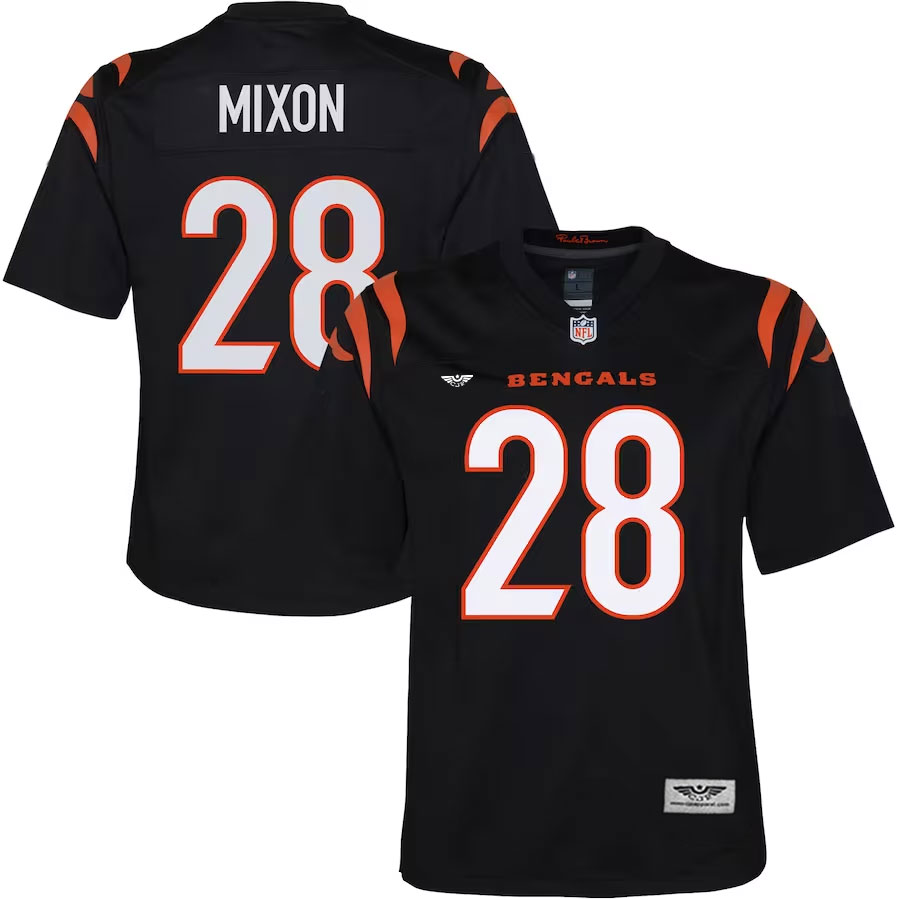 Joe-Mixon-Cincinnati-Bengals-CJP-Apparel-Game-Jersey---Black