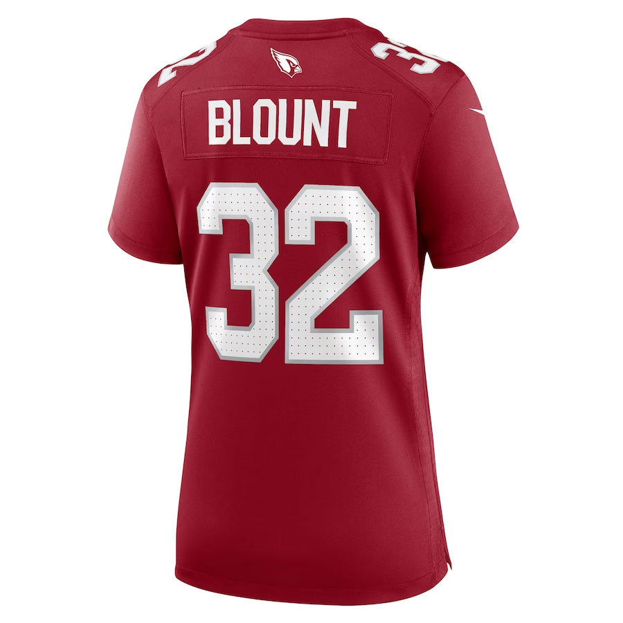 Joey-Blount-Arizona-Cardinals-CJP-Apparel-Women's-Game-Jersey---Cardinal-Back-Viwe