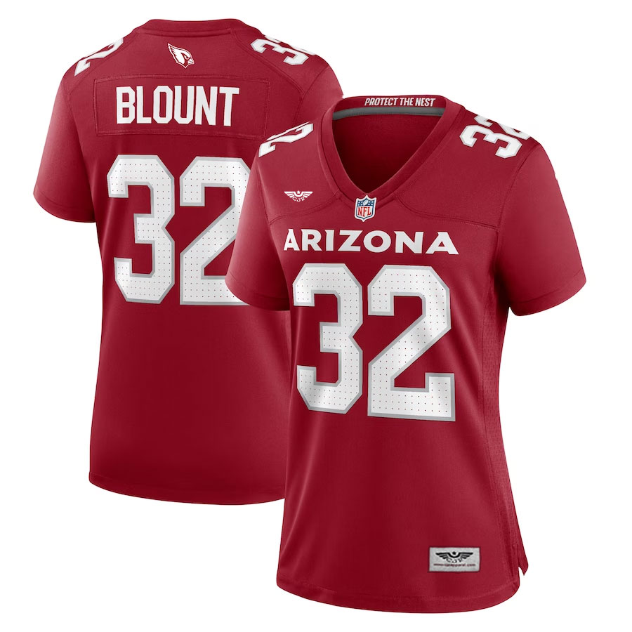 Joey-Blount-Arizona-Cardinals-CJP-Apparel-Women's-Game-Jersey---Cardinal