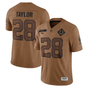 Jonathan Taylor Indianapolis Colts CJP Apparel 2023 Salute To Service Limited Jersey - Brown