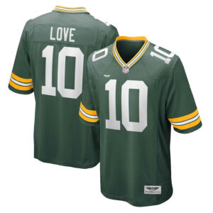 Jordan Love Green Bay Packers  CJP Apparel Game Jersey - Green
