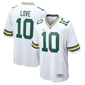 Jordan Love Green Bay Packers  CJP Apparel Game Jersey - White