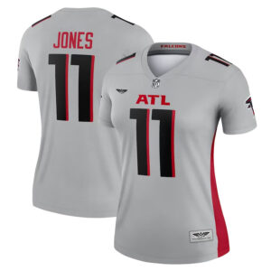 Julio Jones Atlanta Falcons CJP Apparel Women's Inverted Legend Jersey - Silver