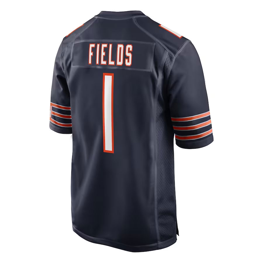 Justin-Fields-Chicago-Bears-CJP-Apparel-Game-Jersey---Navy.Back-Viwe