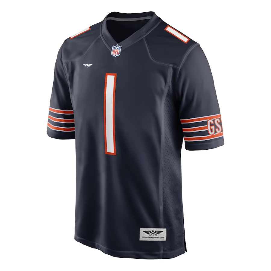 Justin-Fields-Chicago-Bears-CJP-Apparel-Game-Jersey---Navy.Furent-Viwe